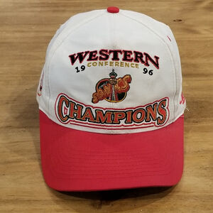 Vintage Seattle Supersonics Hat Logo Athletic Snapback 1996 Champions NBA